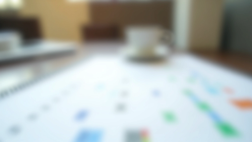 Planeamento diário num calendário, cores diferentes marcando horas de trabalho focado e horas de outras tarefas, mesa de trabalho organizada