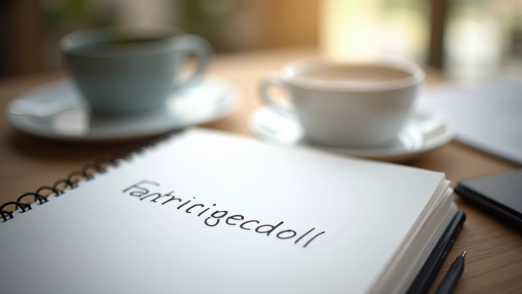 Bloco de notas com texto escrito à mão sobre planeamento e prioridades, rodeado de pequenos objetos de trabalho